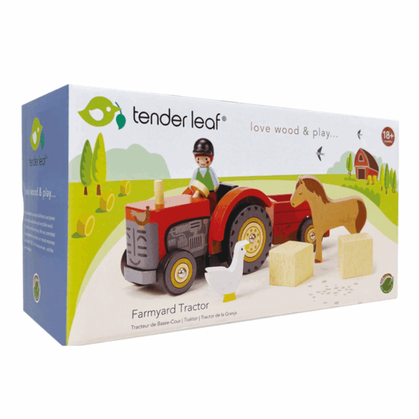 Wooden Horse and Tractor Set
