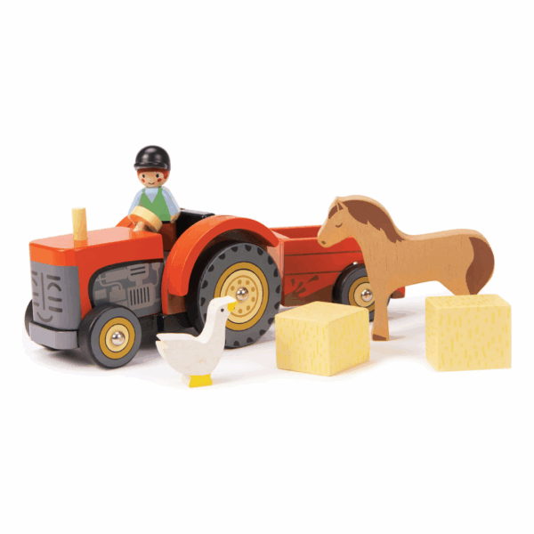 Wooden Horse and Tractor Set - Image 3