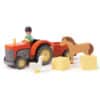 Wooden Horse and Tractor Set